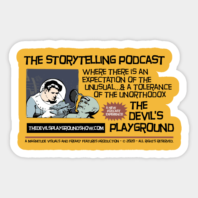 The Devil's Playground Oddcast (podcast) Sticker by The Devil's Playground Show